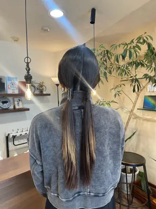 ロング カラー ヘアアレンジ 🔆カットパーマ• メンズ特化🔆のヘアスタイル