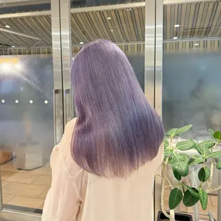 セミロング 高円寺/艶カラー/ レイヤーカットのヘアスタイル