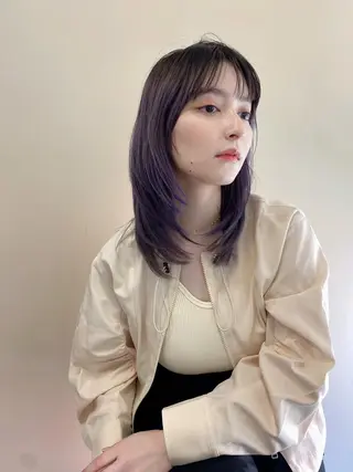 ミディアム 鎌倉 彩のヘアスタイル