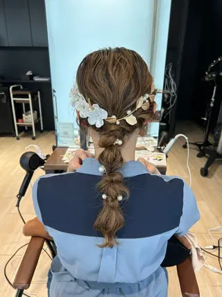 セミロング ヘアアレンジ 髙木美緒🌿 レイヤー/アレンジのヘアスタイル