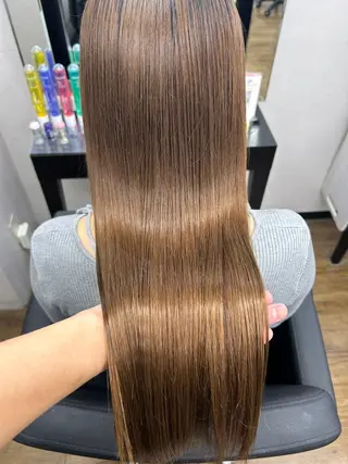 ロング カラー alpha. カラーエクステ下妻のヘアスタイル