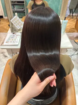 セミロング 透明感カラー🫧 あいりのヘアスタイル