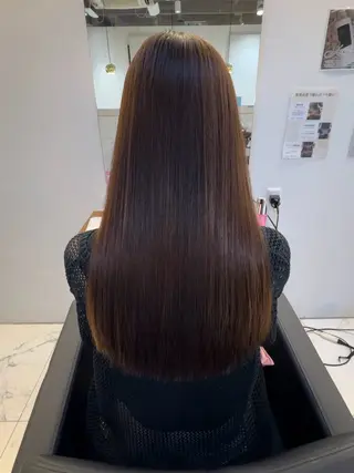 ロング パーマ 髪質改善&縮毛矯正 池本 有宏のヘアスタイル