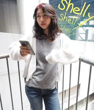 セミロング キノシタ ナオユキのヘアスタイル