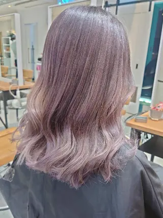 ミディアム カラー 艶髪✨ブリーチ職人 井手正康のヘアスタイル