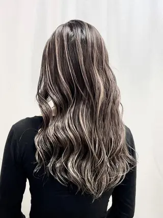 セミロング カラー 縮毛/レイヤー 韓国/橋口のヘアスタイル