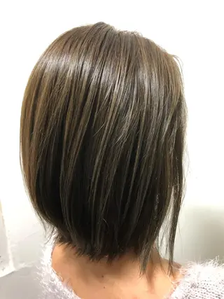 ミディアム カラー 桐原 竜也のヘアスタイル