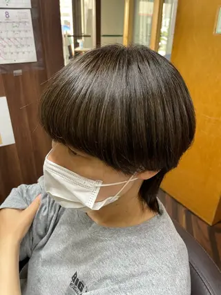 ショート カラー katae sayoriのヘアスタイル