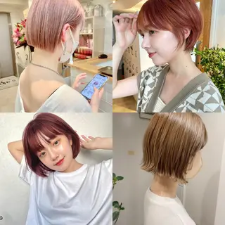 ショート カラー 滝口 茉奈実のヘアスタイル