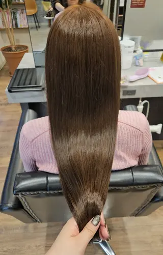 ロング カラー 関口 友菜のヘアスタイル