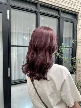 セミロング カラー 田代 佳穂のヘアスタイル