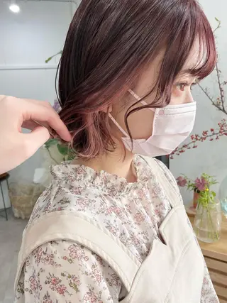 ショート カラー ヘアアレンジ ume所属・ひなの .のその他イメージ