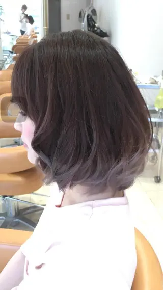 ショート ミディアム カラー hair＆face  LOBEAUT所属・小笠原 一倫のヘアスタイル