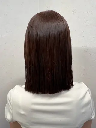 ミディアム ボブ/ウルフ/ 寒色カラー/さちかのヘアスタイル
