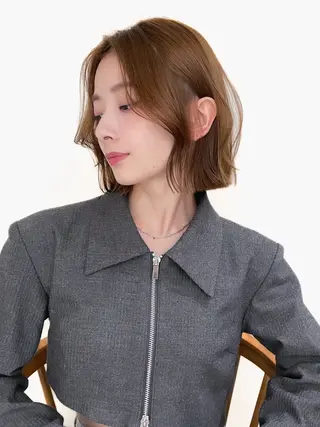 ショート 小顔ボブ jilblanカホのヘアスタイル
