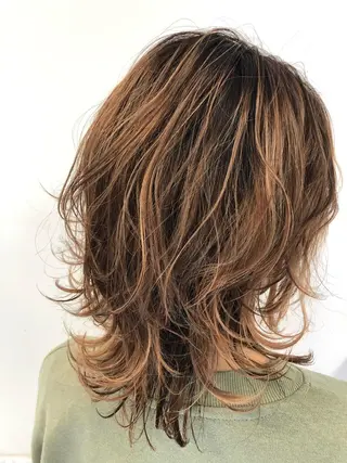 ミディアム ♡Eleanor大宮 aya♡のヘアスタイル