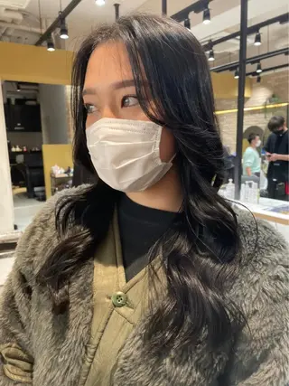 セミロング カラー ハイトーンレイヤー 吉祥寺/nana🎀のヘアスタイル