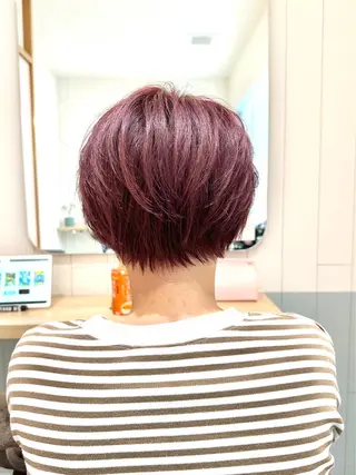 ショート カラー エリア唯一🌈ᵕ̈* 派手髪モリヤ🌺のヘアスタイル