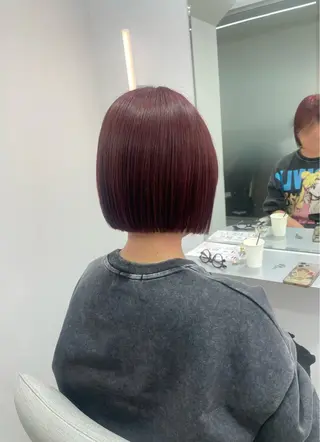 ショート カラー 🦋顔周りカット/レ イヤー/ユリ🦋のヘアスタイル