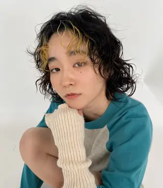 ショート カラー パーマ 名古屋栄/ブリーチ/ ボブ🧃木下桃嘉のヘアスタイル