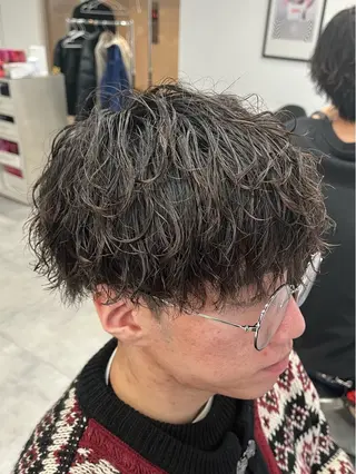 ショート パーマ メンズ 新潟メンズパーマ 新潟駅/小田拓実のヘアスタイル