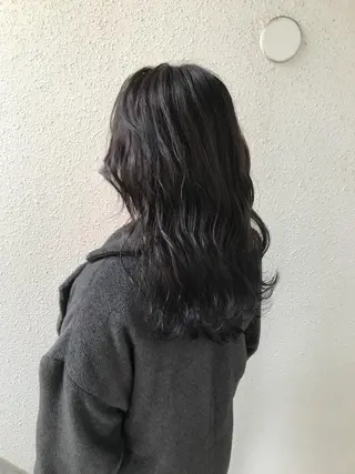 セミロング カラー インナーカラー/天神 ブリーチ/吉田のヘアスタイル