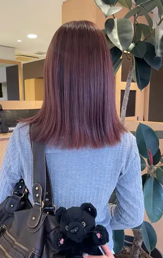 ミディアム 能松 玲奈のヘアスタイル