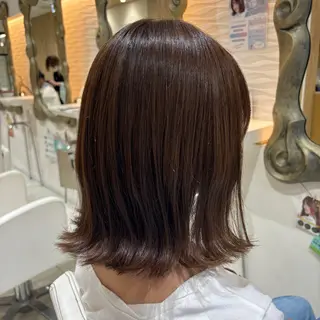 セミロング ヘアケアは お任せ✨✨中田早紀のヘアスタイル