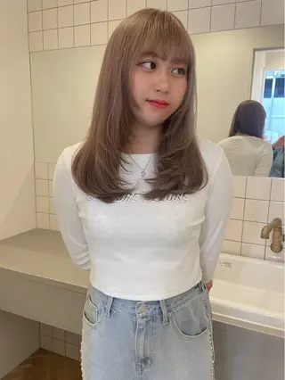 セミロング ボブカットモデル/パ ーマ/harunaのヘアスタイル