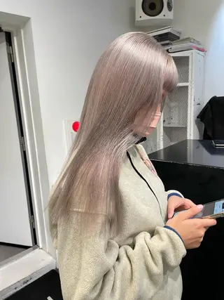 ロング カラー 🎀ツヤ髪韓国網紅 ヘアミカ🎀のヘアスタイル