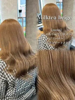 ロング カラー ヘアアレンジ ダメージレスカラー 🩵HIYO🩵のヘアスタイル