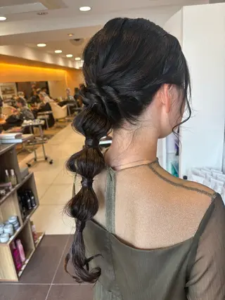 ヘアアレンジ 🌸韓国ヘア・ 艶カラー🎀安井🌸のヘアスタイル