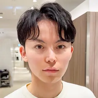 ショート メンズカット/ センターパートkiiのヘアスタイル