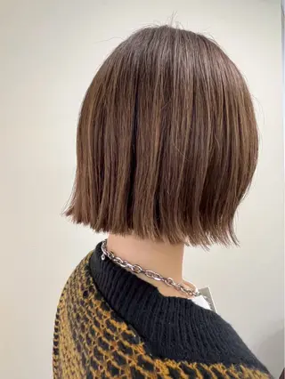 カラー ブリーチなしカラー 口石 ひかるのヘアスタイル