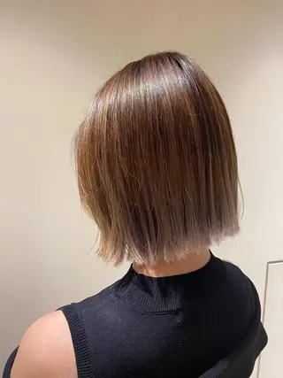 ショート カラー パーマ ヘアアレンジ Surpass所属・🌈小顔似合わせ SHIHO🌈のヘアスタイル