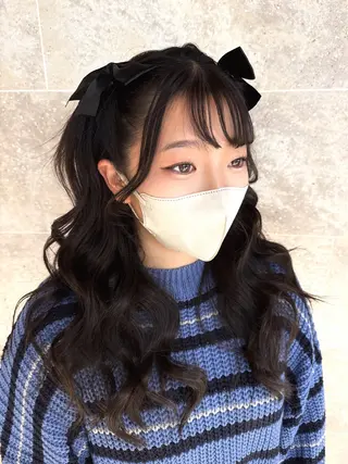 セミロング ヘアアレンジ 吉祥寺エクステ 🌟hiraiのヘアスタイル