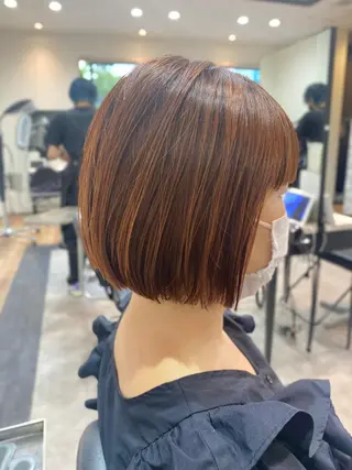 ミディアム 矢部 萌深のヘアスタイル