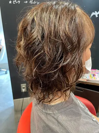 ミディアム パーマ SEAGULLIII 本通店のヘアスタイル
