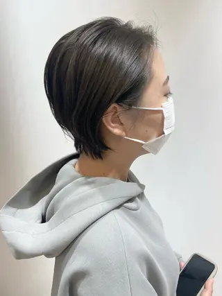 ショート カラー 🐺ウルフ/レイヤー 似合わせ‎🤍沙羅のヘアスタイル