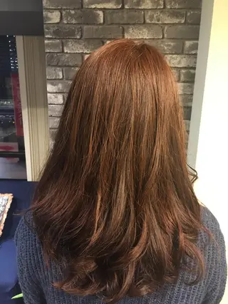 セミロング カラー パーマ 山田 義人のヘアスタイル