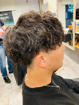 パーマ メンズ メンズ特化/パーマ/ フェードWATARUのヘアスタイル