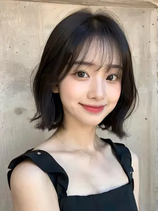 ミディアム ☆Lotus船橋店 ヒヤマ　サキ　☆のヘアスタイル