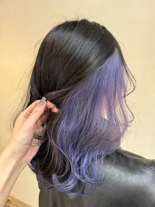 ミディアム カラー 前田 美桜のヘアスタイル