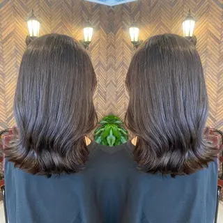 セミロング カラー tocca 💜石田愛結💜のヘアスタイル