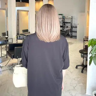 ミディアム カラー アンドウ ユウ/ レイヤーカット/韓国のヘアスタイル