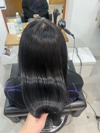 セミロング ✨🎨ブリーチなし 透明感カラー✨美友のヘアスタイル