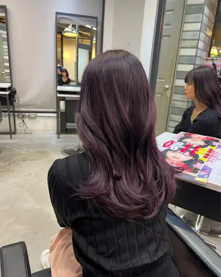 ミディアム カラー 韓国ヘア🇰🇷 YUKINAのヘアスタイル