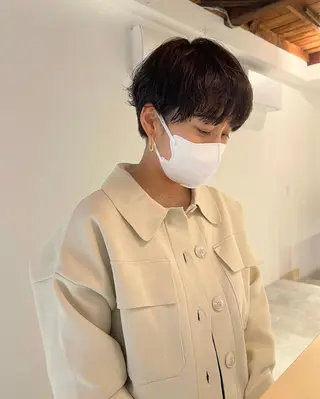 ショート パーマ io濱川 遥のヘアスタイル