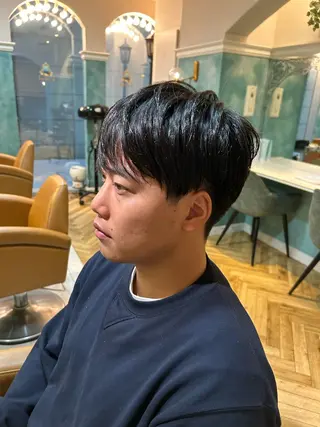 メンズ 池袋/韓国メンズヘア ❤️💙軸丸みうのヘアスタイル