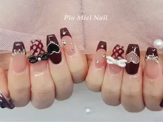 ネイル momo 長さだしのネイルデザイン